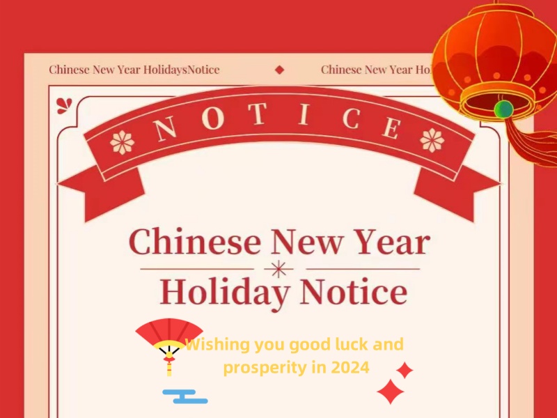 Chinese new year holidary notice